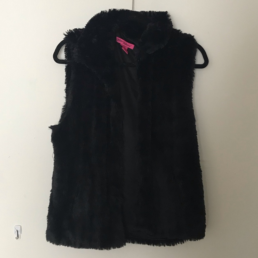 Betsey Johnson Faux-Fur Vest